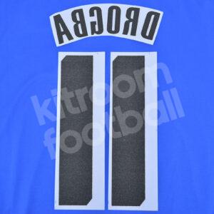 2011-12 Chelsea Home Name Number Set #11 DROGBA Repro Champions League - Image 3