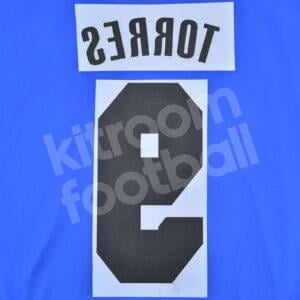 2011-12 Chelsea Home Name Number Set #9 TORRES Repro Champions League - Image 3