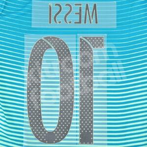 Original Player Issue 2016-17 Barcelona Third Name Number Set #10 MESSI Avery - Image 3