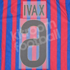 2011-12 Barcelona Home Name Number Set #6 XAVI Repro - Image 3