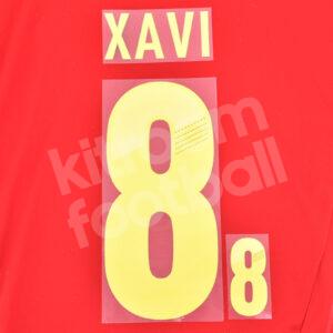 2012 UEFA Euro Spain Home Name Number Set #8 XAVI Repro