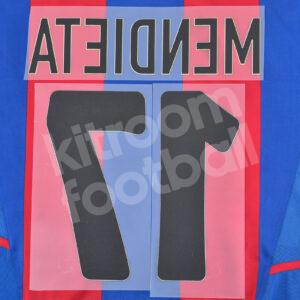 2002-03 Barcelona Home LFP Name Number Set #17 MENDIETA Repro - Image 3