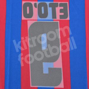 2004-06 Barcelona Home LFP Name Number Set #9 ETOO Repro - Image 3