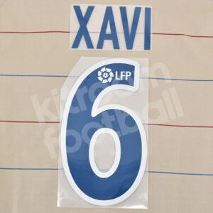 2002-04 Barcelona Away Name Set #6 XAVI (Repro)