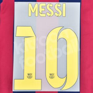 Official Reissue 2014-15 Barcelona Home Name Number Set #10 MESSI Sipesa