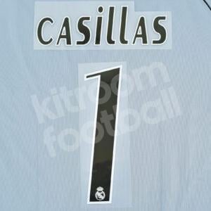 2005-06 Real Madrid Home Name Number Set #1 CASILLAS GK Repro