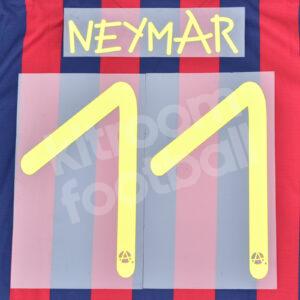 2013-14 Barcelona Gamper Trophy Home Name Number Set #11 NEYMAR JR Repro