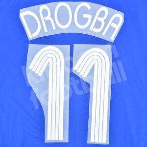 2006-08 Chelsea Home Name Number Set #11 DROGBA Repro Champions League
