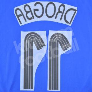 2006-08 Chelsea Home Name Number Set #11 DROGBA Repro Champions League - Image 3