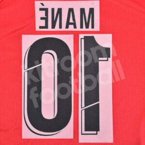 2018-22 Liverpool Home Name Number Set #10 MANÉ Repro Champions League - Image 3