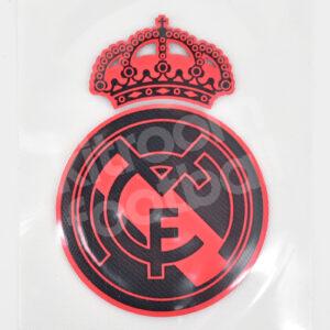 Official Real Madrid Club Badge Crest Patch Escudo Red & White Parche Silicone