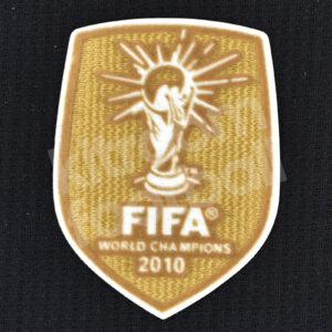 FIFA World Cup Champions 2010 Spain Patch Badge Gold Repro Flock v1 - Image 1