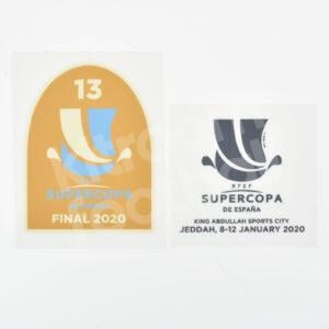 Original Player Issue 2019-20 Supercopa 2020 Jeddah Patch Barcelona Black GK