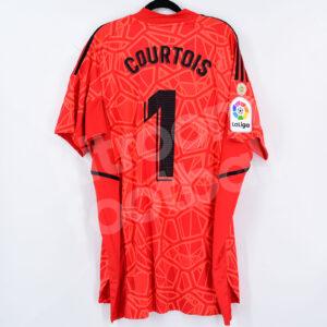 2022-23 Real Madrid Goalkeeper Shirt #1 COURTOIS La Liga Red BNWT XL SS - Image 1