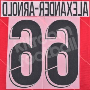2018-21 Liverpool Home Name Number Set #66 ALEXANDER-ARNOLD Repro Champions League - Image 3