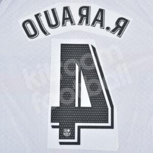 2022-23 Barcelona Third Name Number Set #4 R. ARAUJO La La Liga Repro - Image 3