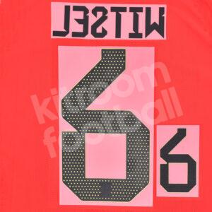 FIFA World Cup 2022 Qatar Belgium Name Number Set Home #6 WITSEL Repro - Image 3