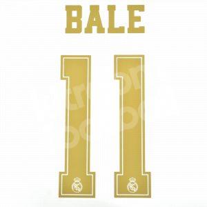 2019-20 Real Madrid Home Name Set #11 BALE Cup Version Repro