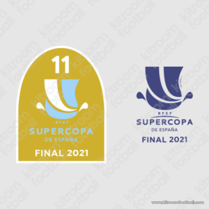 2020-21 Real Madrid Supercopa (Spain) Home Patch Set 2021 (Repro)