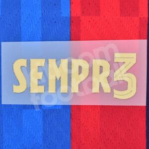 2022-23 Barcelona SEMPR3 Gerard PIQUÉ Tribute Last Match MDT Patch
