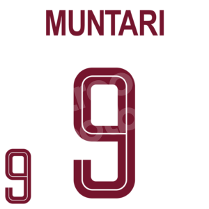 FIFA World Cup Qatar 2022 Away Name Number Set #9 MUNTARI Repro