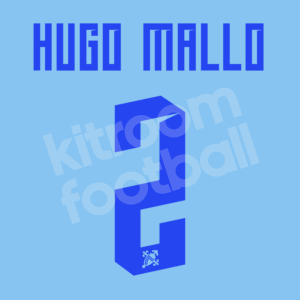 2016-17 Celta Vigo Home Name Number Set #2 HUGO MALLO Repro