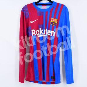 2021-22 Barcelona Home Player Issue Shirt LS S BNWOT