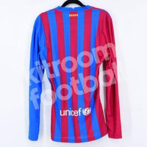 2021-22 Barcelona Home Player Issue Shirt LS S BNWOT - Image 3