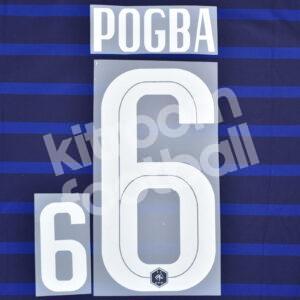 EURO 2020-21 France Home Name Number Set #6 POGBA Repro