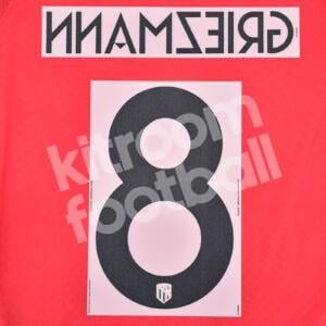 Original Player Issue 2021-23 Atletico Madrid Third Name Number Set #8 GRIEZMANN - Image 3