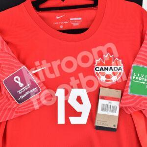 2021-22 Canada Home Shirt #19 DAVIES M Qatar FIFA World Cup 2022 Qualifiers - Image 4