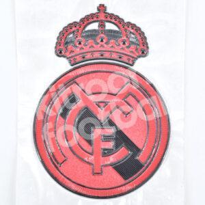 Original Player Issue 2022-23 Real Madrid Club Goalkeeper Crest Badge Patch Red TPU