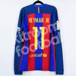 2016-17 Barcelona Player Issue Home Shirt #11 NEYMAR JR LS M La Liga* - Image 1