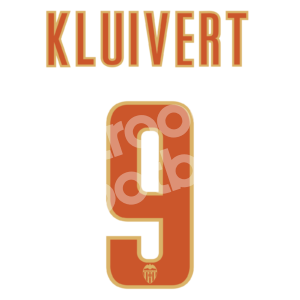 2005-06 Valencia CF Home & Away Name Set #9 KLUIVERT (Repro)