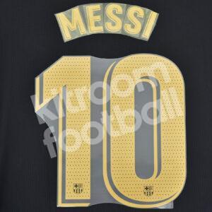 Original Player Issue 2020-21 Barcelona Away Name Number Set  #10 MESSI La Liga