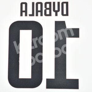 2019-20 Juventus Third Name Number Set #10 DYBALA Repro - Image 3