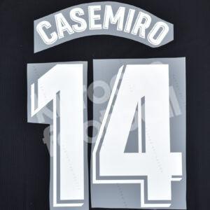 2018-19 & 2020-21 Real Madrid La Liga Away White Name Set #14 CASEMIRO Repro