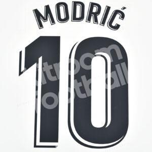2018-19 Real Madrid La Liga Home Name Number Set #10 MODRIC Repro