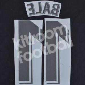 2018-19 Real Madrid La Liga Away White Name Set #11 BALE Repro - Image 3