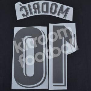 2018-19 & 2020-21 Real Madrid La Liga Away White Name Set #10 MODRIC Repro - Image 3