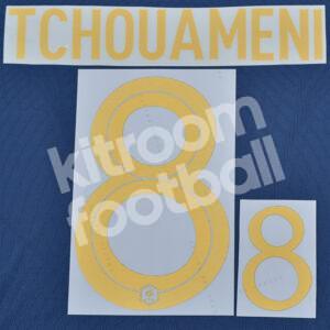 FIFA World Cup 2022 Qatar France Name Number Set Home #8 TCHOUAMENI Repro