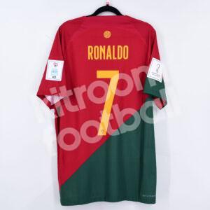 FIFA World Cup 2022 Portugal Authentic ADV Home Shirt #7 RONALDO (L) Excellent vs Ghana - Image 1