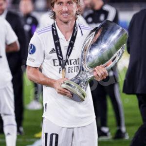2022 Real Madrid Final Uefa Supercup #10 MODRIC Match Authentic Shirt S - Image 5