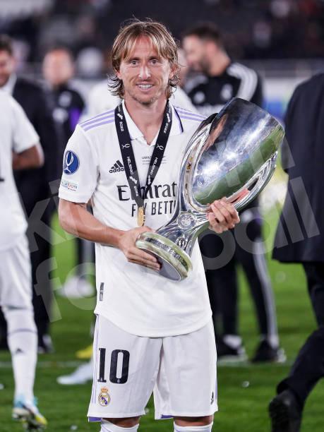 2022 Real Madrid Final Uefa Supercup #10 MODRIC Match Authentic
