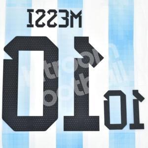 FIFA World Cup Qatar 2022 Argentina Name Number Set #10 MESSI Home Repro - Image 3