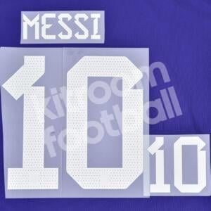 FIFA World Cup Qatar 2022 Argentina Name Number Set #10 MESSI Away Repro