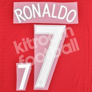 UEFA Euro 2016 Portugal Home Name Number Set #7 RONALDO Repro