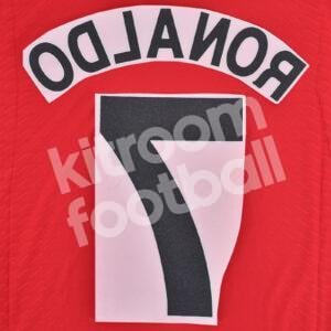 2008-09 Manchester United Home Name Number Set #7 RONALDO Repro Cup Version - Image 3