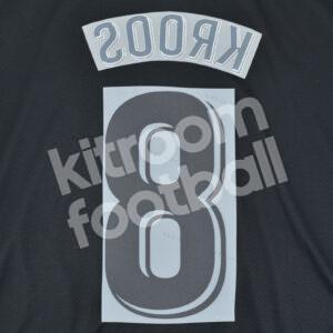 2018-19 & 2020-21 Real Madrid La Liga Away White Name Set #8 KROOS Repro - Image 3