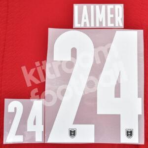 Euro 2020 2021 Austria Name Number Set #24 LAIMER Repro